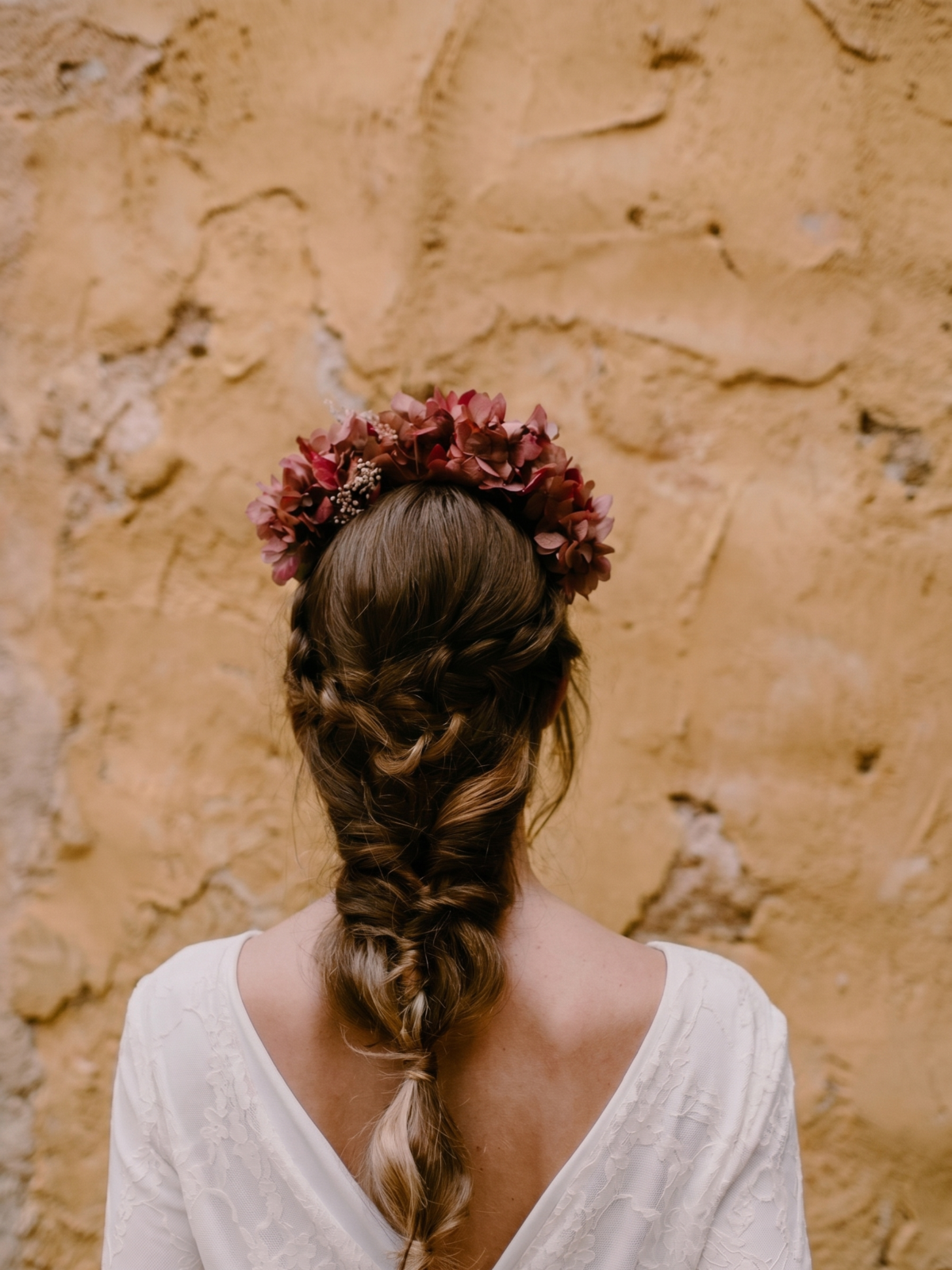 diadema de flores para boda