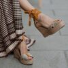 Alpargatas para invitada doradas