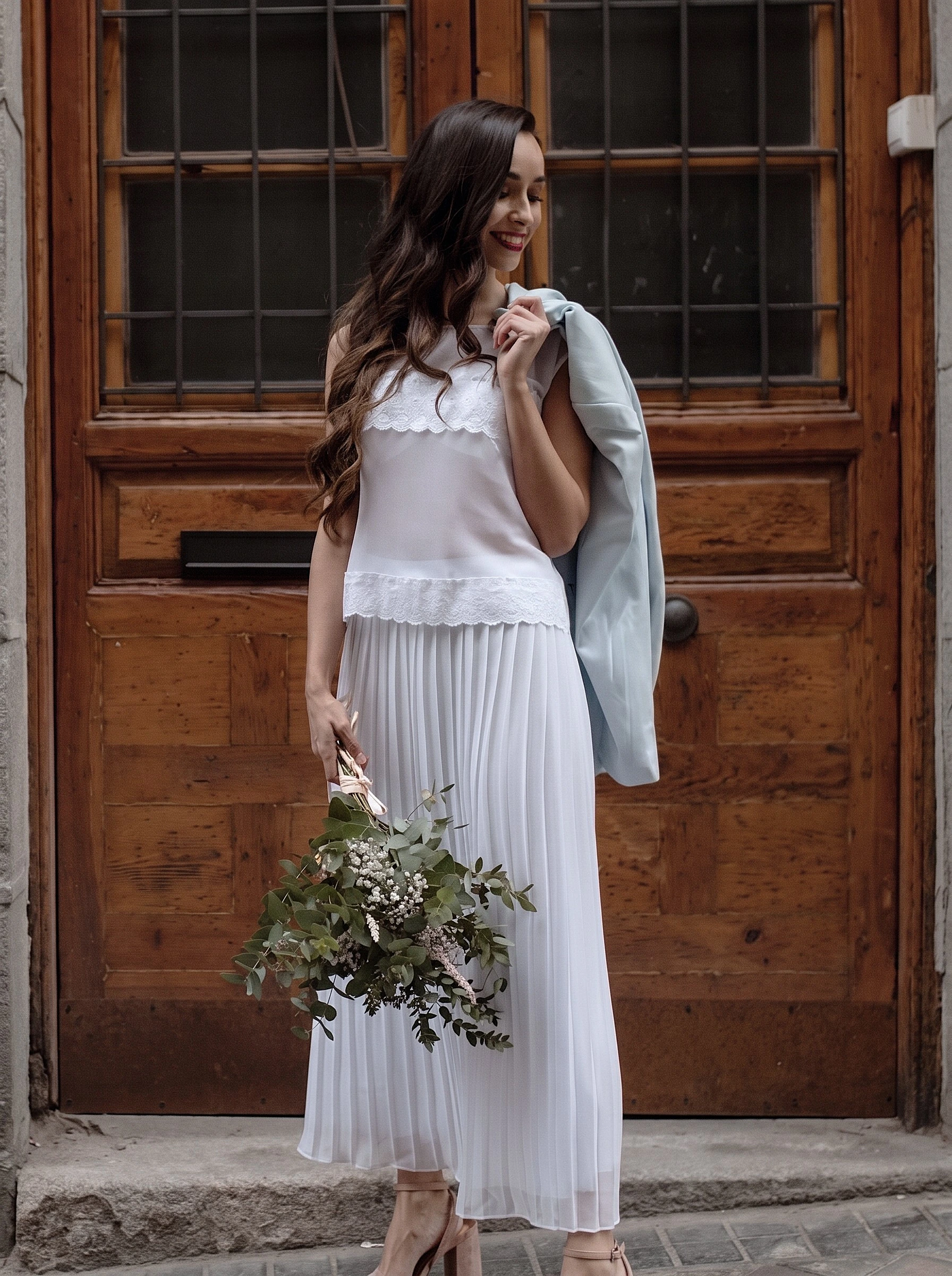FALDA PARA BODA CIVIL EN MALLORCA