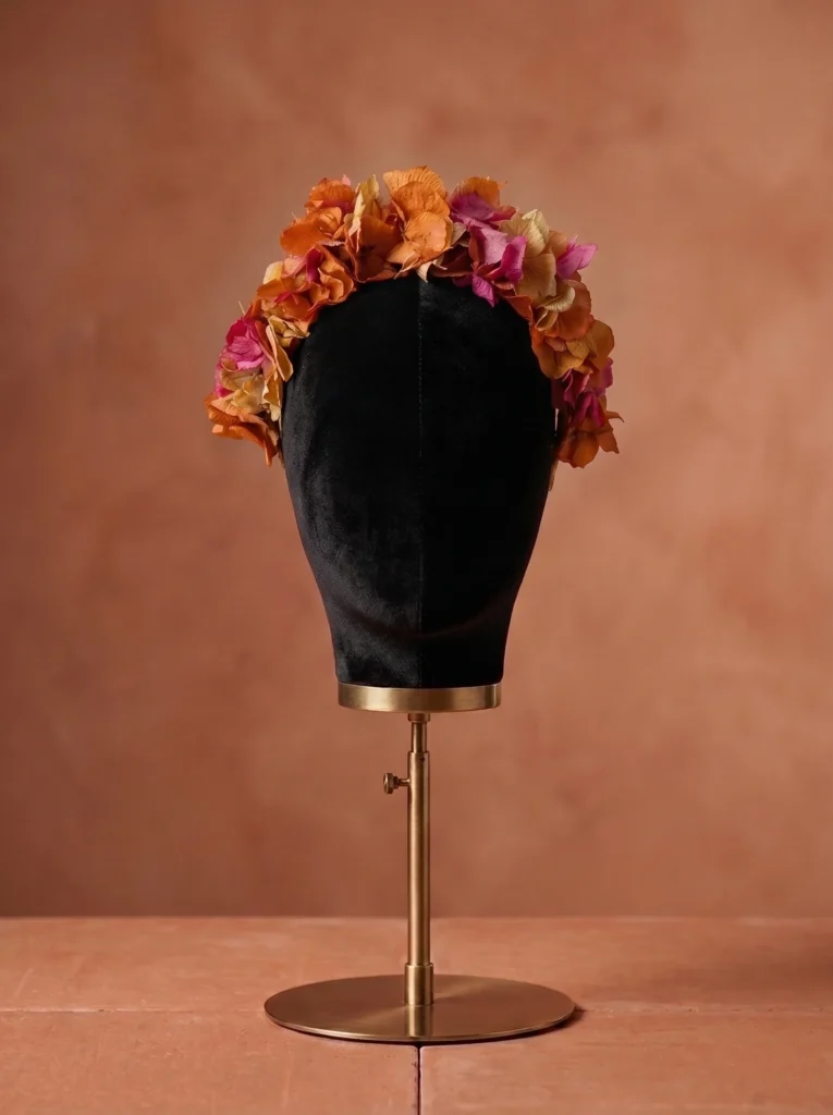 TOCADO DE BODA FLORES GILDA