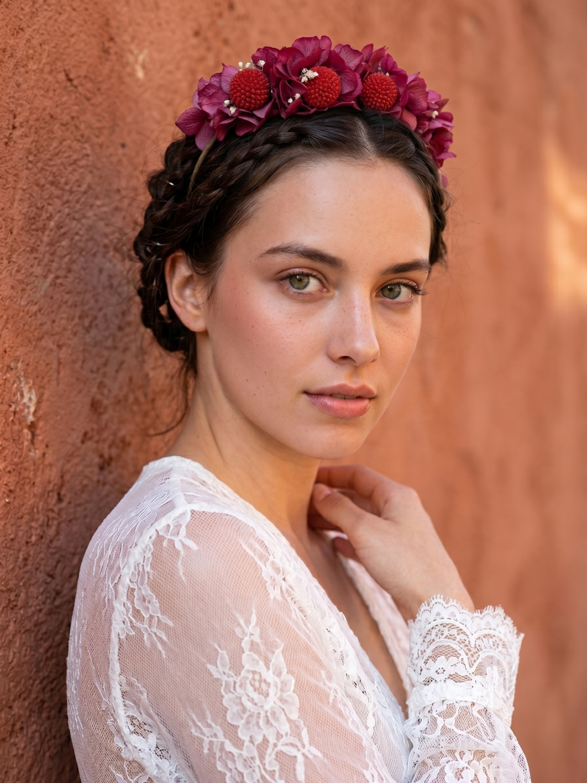 tocado de boda en Mallorca