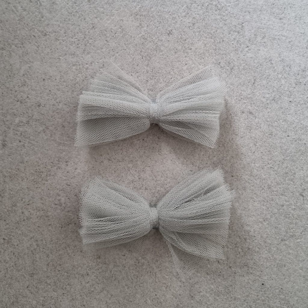 Lazos de tul para zapatos de novia