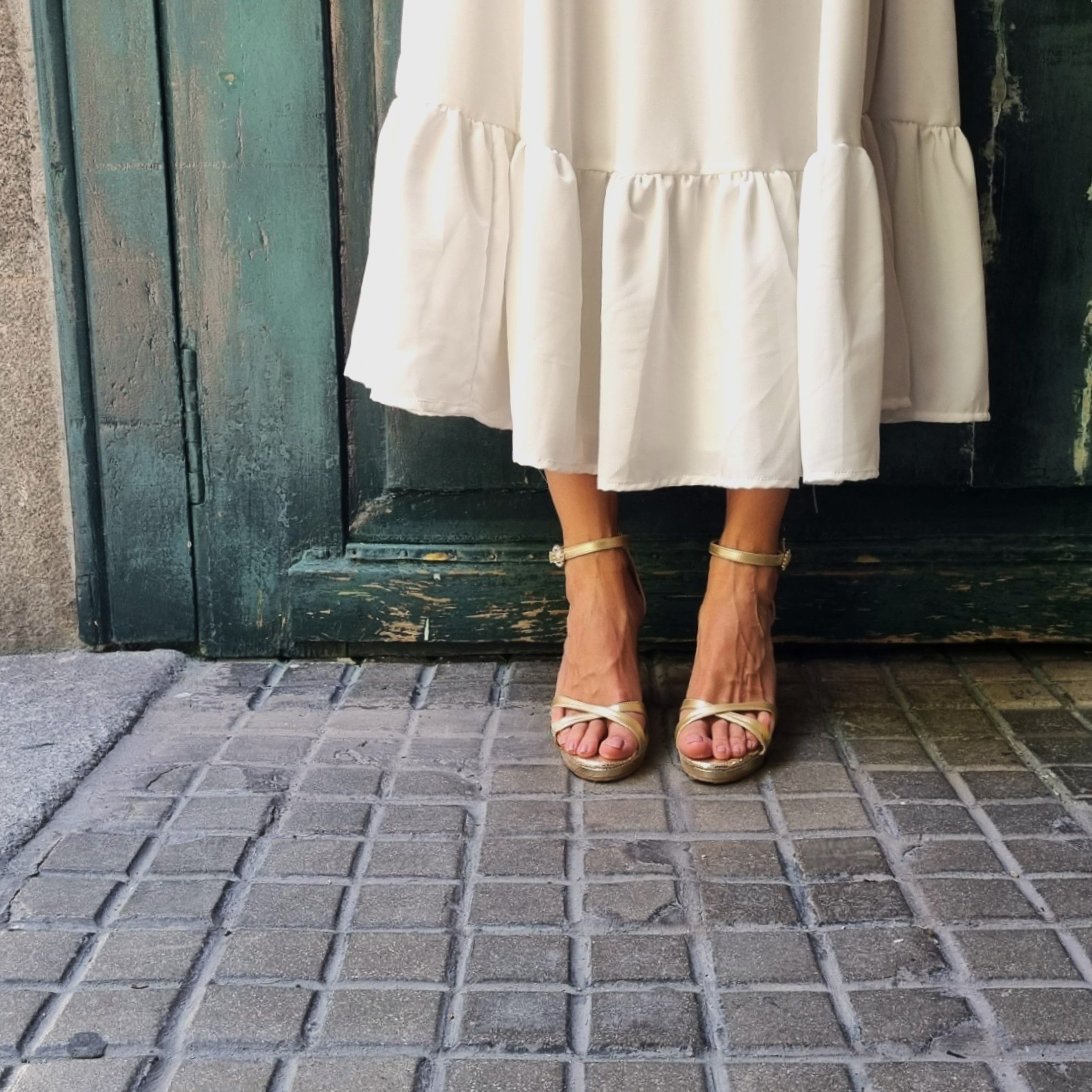 ZAPATOS BODA DORADOS