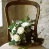 ramo de rosas blancas para novia