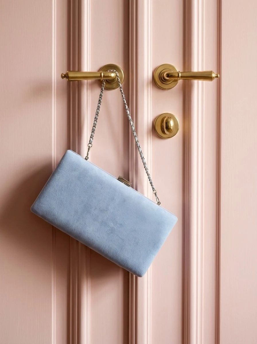 BOLSO PARA BODA CELESTE