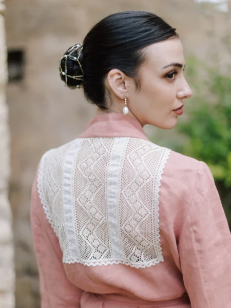 KIMONO DE LINO PARA NOVIA